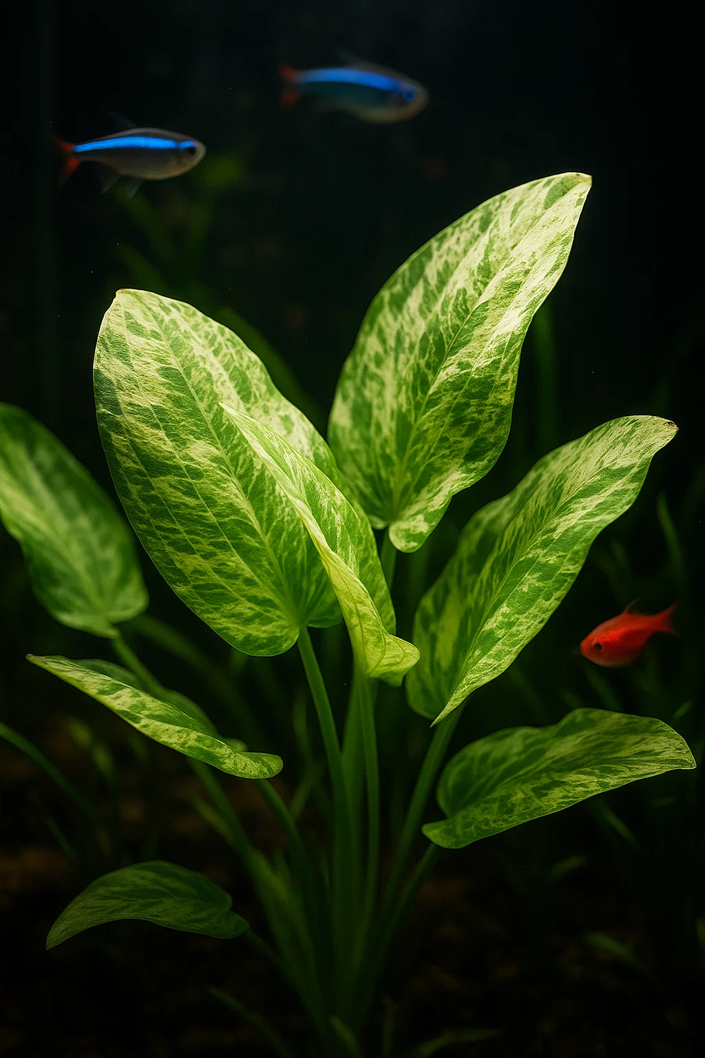 Эхинодорус Мраморная королева