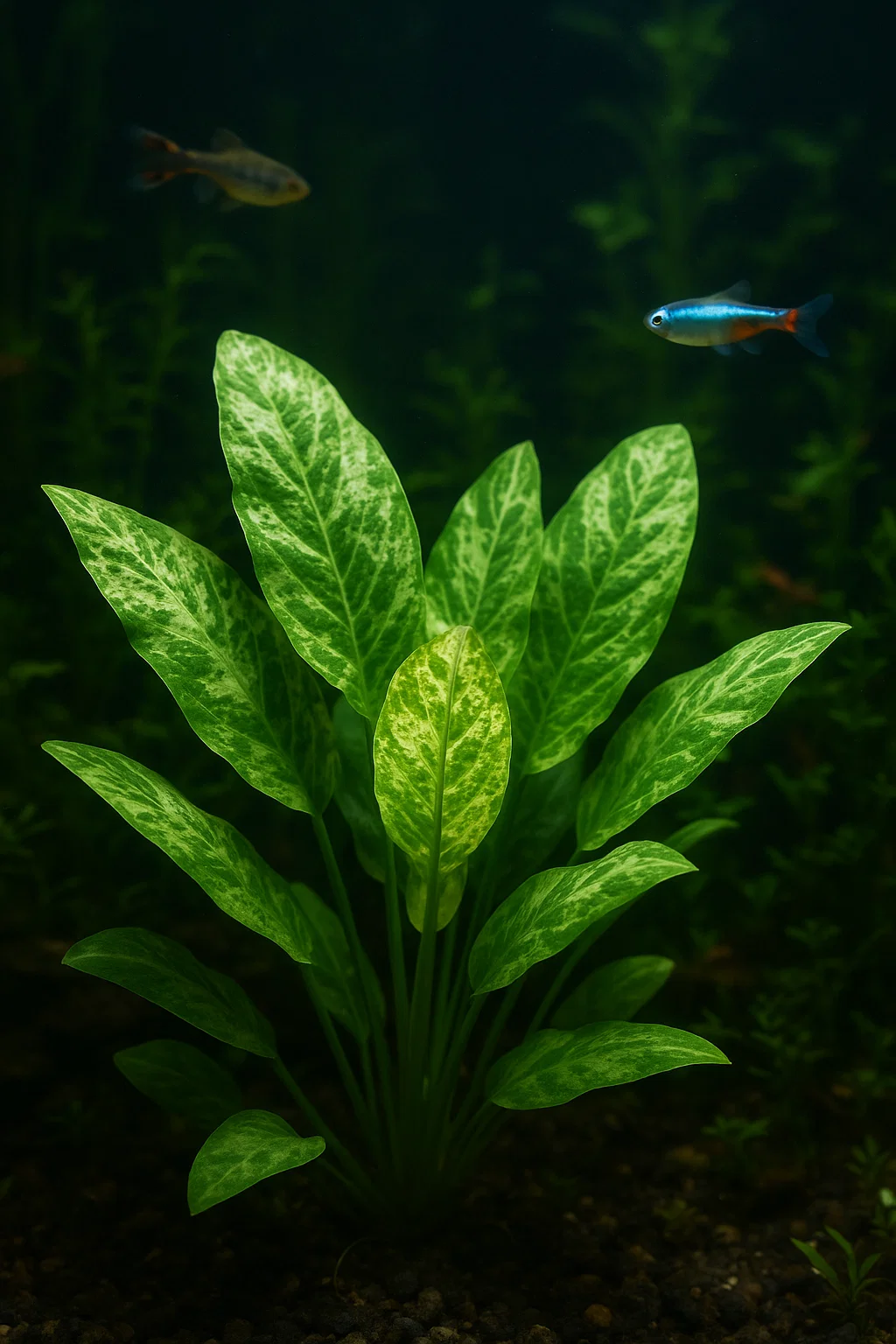 Эхинодорус Мраморная королева